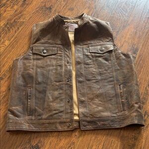 Coronado Leather vest. Genuine American Bison leather. Excellent size  50X XL